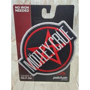 Motley Crue Rock Music Applique Embroidered No Iron On Patch Pin